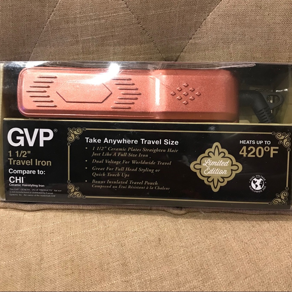 NEW GVP 1 1/2” Travel Iron